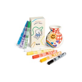 Pott'd Premium Acrylic Pottery Paint Pens for Adults, Perfect for Beginners Pottery Air Dry Clay - Classic Paints