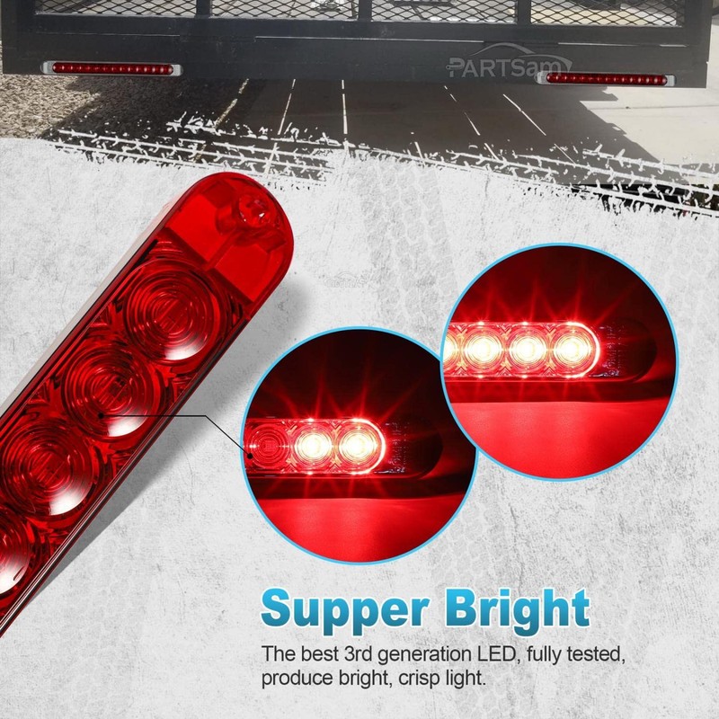 Partsam 17 Inch Led Trailer Sequential Turn Left Right Signal