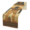 Ancient Egypt Tribe Series Linen Table Runner 72.4 Inches Long