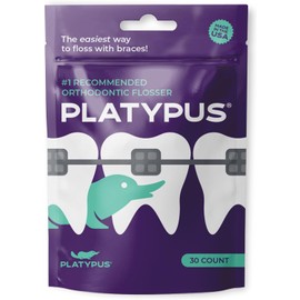 Platypus Ortho Flosser for Braces 30/pack (3 Packs = 90 Flossers) by Platypus