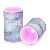 GUIJI Watercolour Dragonfly Flameless Candles, Flameless Candles with Remote Set