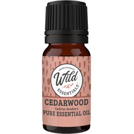 Wild Essentials Cedarwood 100% Pure Essential Oil - 10ml, Therapeutic Grade, Made and Bottled in The USA, Calming, Grounding