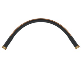 Atlantic Female to Female Heavy Duty Garden Hose 5/8 Inch x 2 ft Black Water Hose Short Connection Leader Hose 2 Foot