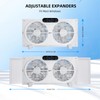 BEYOND BREEZE Twin Window Fan with Reversible Airflow and Intruder