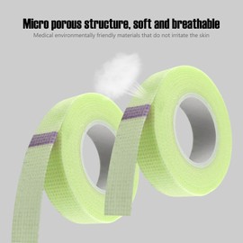 3 Rolls Lash Tape, Adhesive Eyelash Tapes, Makeup Tape, Micropore Tape for Lash Extension Supplies, 9 m Each Roll (3, Green)