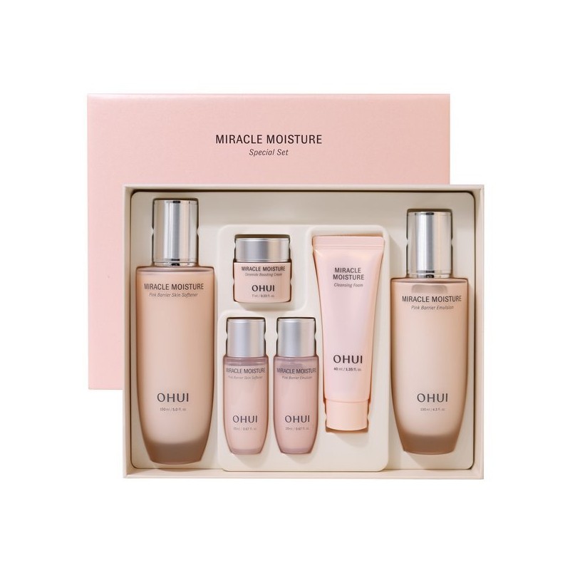 OHUI 오휘 미라클 모이스처 핑크 베리어 2종 기획세트 OHUI Miracle