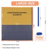 YMTLJHDSY 2 Moving Blankets 72x40in with 1 Elastic Rubber Band