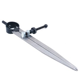 CENPEK 8 Inch Adjustable Lockable Steel Divider Wing Leather Compass