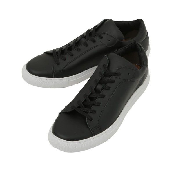 Nano Universe Damerino Leather Sneakers x BMZ Sole, Black