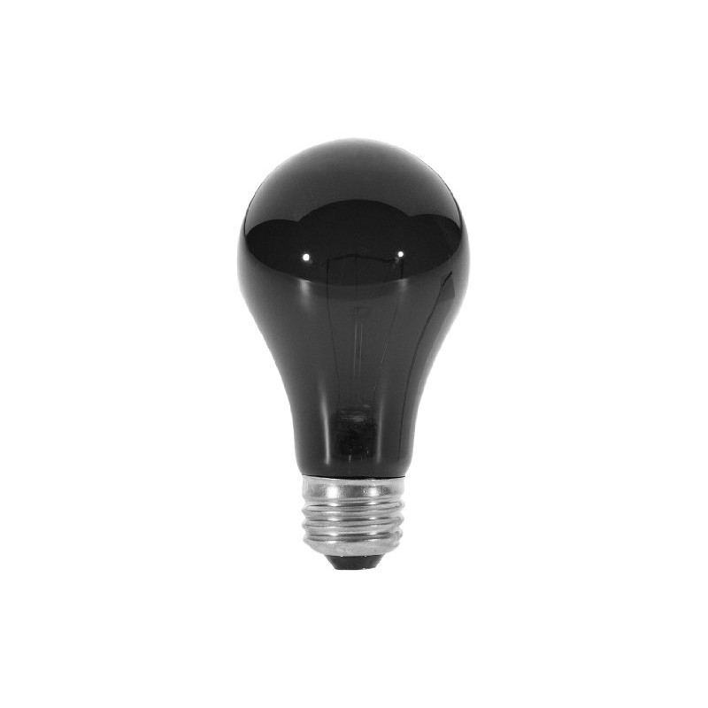 Satco S3920 75 Watt A19 Incandescent Light Bulb, Black Light
