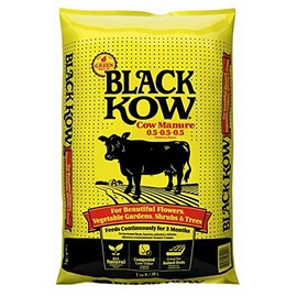 Black Kow Nitrogen Phosphate Composted Cow Manure and Fertilizer for Soil, Flowers, Potted Plants, Raised Beds, and Compost Tea, 1 cu ft/ 28L