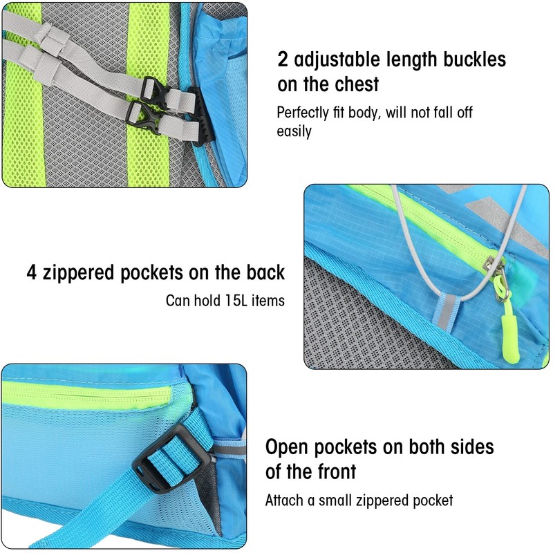 Alomejor Running Hydration Backpack Vest Outdoor Cycling Hydration Backpack Marathoner