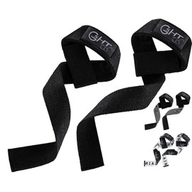 G5 HT SPORT Straps (Padded) Bodybuilding Training for Men Women Weight Lifting Powerlifting Deadlift Weight Lifting (Black)