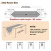 Loom and Mill Luxury Jacquard Table Runner 108 inches Long,
