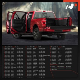 A-Premium Door Hinge Assembly Compatible with Toyota Camry, RAV4, Corolla, Prius, Tacoma, Highlander, Tundra, Sienna, 4Runner, Matrix, Avalon, Yaris, Venza & Lexus & Scion, Front Passenger Upper Side