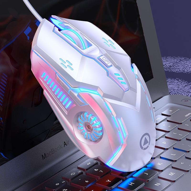 银雕 Wired Gaming Mouse, USB Wired Mouse with Colorful Light,