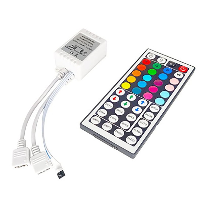Jpdisdd LED Strip RGB Control Box with Remote Control 44Keys