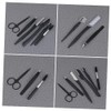 6pcs Stainless Steel Eyebrow Trimming Set with Eyebrow Scissors Comb