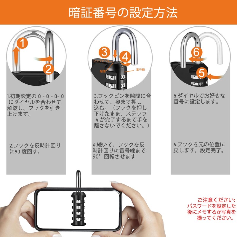 NAGE Padlock Dial Anti-Theft Large Locker Dial School Corporate Number