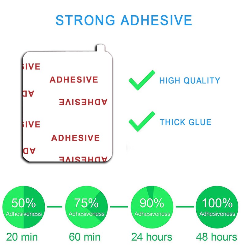 6 Pack 1.96" x 1.57"(40*50mm) Very High Bond Sticky Adhesive