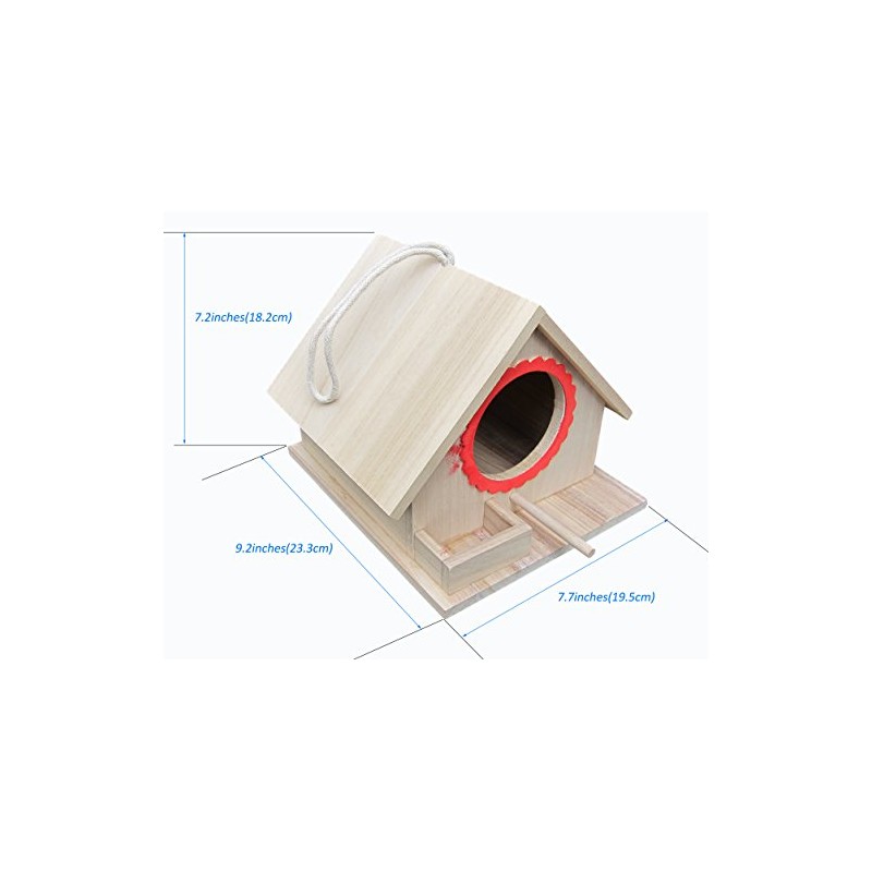 Bird Feeding House, Bird Nesting Box, Assembled(Ready to USE),for Big