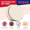 Destination Vinyl ltd 2 x MDF Glossy Top Coasters Round