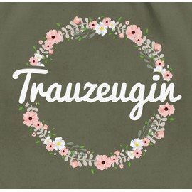 Shirtracer - Gym Bag Backpack - JGA Stag Night Women - Maid of Honor - Flower Wreath, 10 Green (Olive Green), Unit size