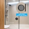 uxcell 2PCS Round Shower Glass Sliding Door Handles, 0.2" Aluminum