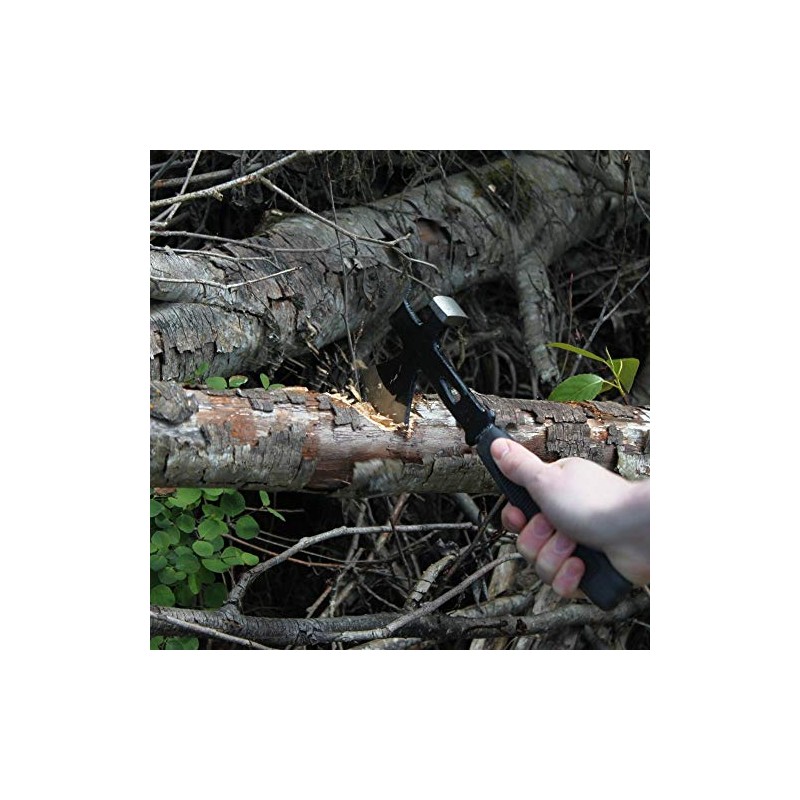 ASR Outdoor Survival Hatchet with Hammer Pry Bar Emergency Axe
