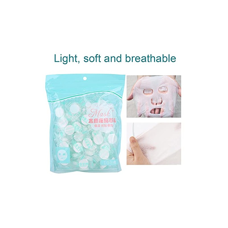Mascarilla Mscara Facial Comprimida 100pcs Mascarilla Facial Comprimida Hojas Facial