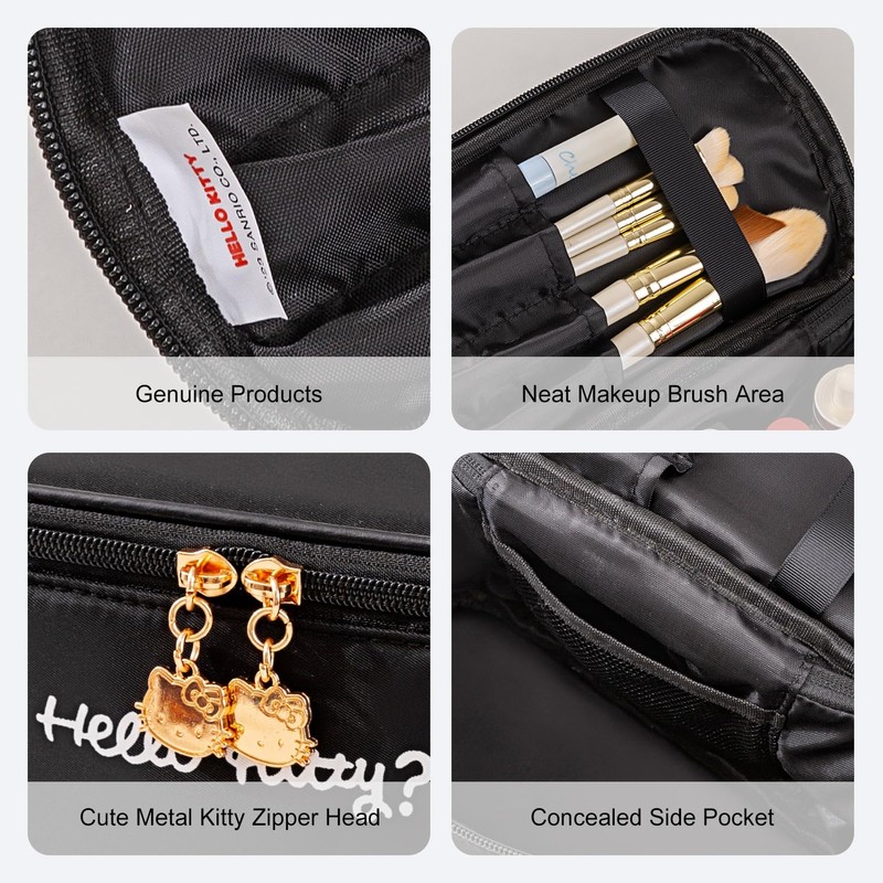 AmBealla Makeup Bag Large Waterproof Cosmetic Bags with Makeup Brush