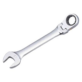 TRUSCO TGR-C15F Gear Wrench Combination Flexible Combi, Dimensions 0.6 x 0.6 inches (15 x 15 mm), Length 6.7 inches (169 mm)