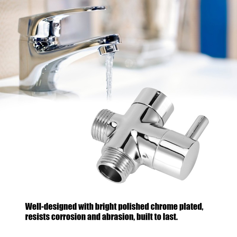 3Way Faucet Diverter Valve Bathroom Shower Parts for Handheld Showerhead