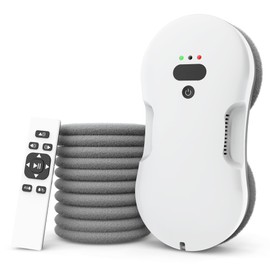 Window Cleaning Robot, Automatic Window Cleaner Robot with Dual Spray, Edge Detection, Intelligent Path Planning, 3000pa Strong Suction, Anti-Drop Protection for Glass