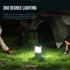 Lichamp Lichamp LED Camping Lantern, 4 Pack Battery Powered Flashlight for Power Outages, Portable Collapsible Hanging Light Essential for Home, Outdoor, Emergency Lamp Survival Kit Gear for Hurricane, C4