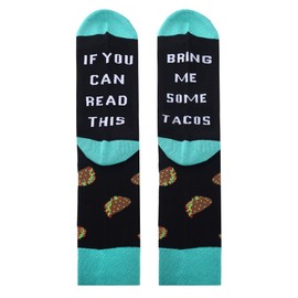 Fuzzy Taco Socks for Adults Teens Taco Lover Gifts for Women Men Freinds If You Can Read This Socks for Boys Girls Sister Brother Birthday Presents for Granddaughter Grandson Taco Lovers Gift Ideas