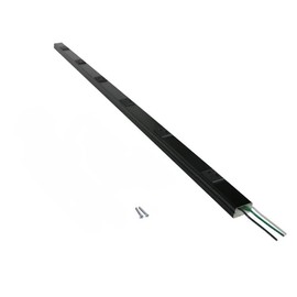 Legrand Wiremold BK20GB306TR Plugmold 2000 Series 3 Foot Hardwired Power Strip with 6 Tamper Resistant Outlets, Black