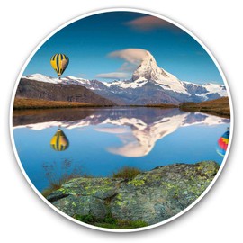 2 x 30cmVinyl Stickers - Matterhorn Peak Switzerland Summer Decals for Car Van Luggage Scrap Book Fridge #21852