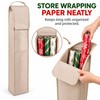 Gift Wrapping Paper Storage Bag with Multiple Pockets – Durable