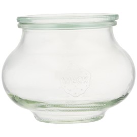Marks International WE-901 WECK Glass Storage Container, Deco Shape, 19.7 fl oz (550 ml)