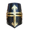 Knights Templar Brass Trimmed Crusader Practice Helmet Without Liner |