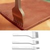 Leather Chisel Hole Punch Tool Set White Steel 2/5/10 Lacing