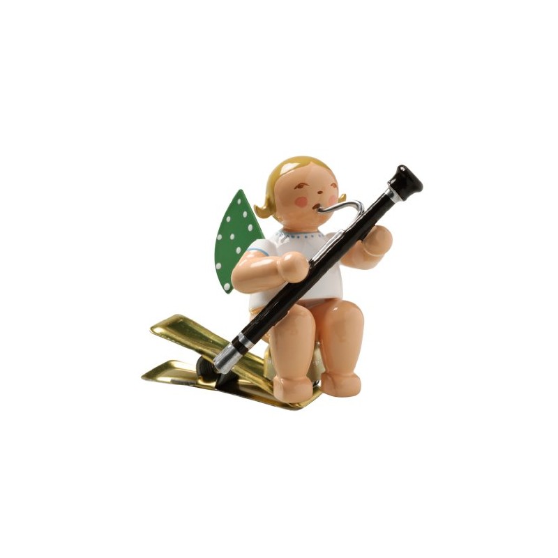Wendt & Kuhn Angel with Bassoon, on Clip Figurine