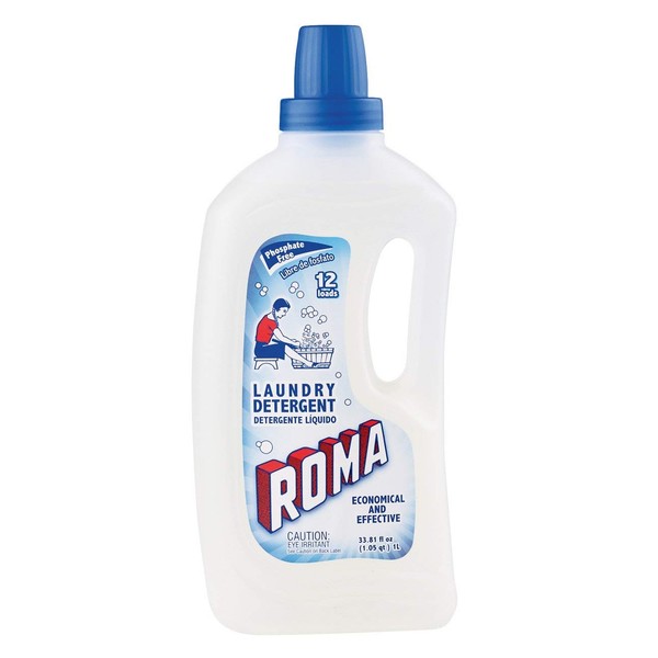 Roma Liquid Laundry Detergent Biodegradable - 33.8 Oz. (Pack of 2)
