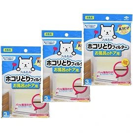 Toyo Aluminum Echo Products Dust Removal Filter for Bath Doors, Set of 3 x 3