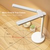 LED Desk Lamp Double Head Folding Brightness Adjustable Eye Caring