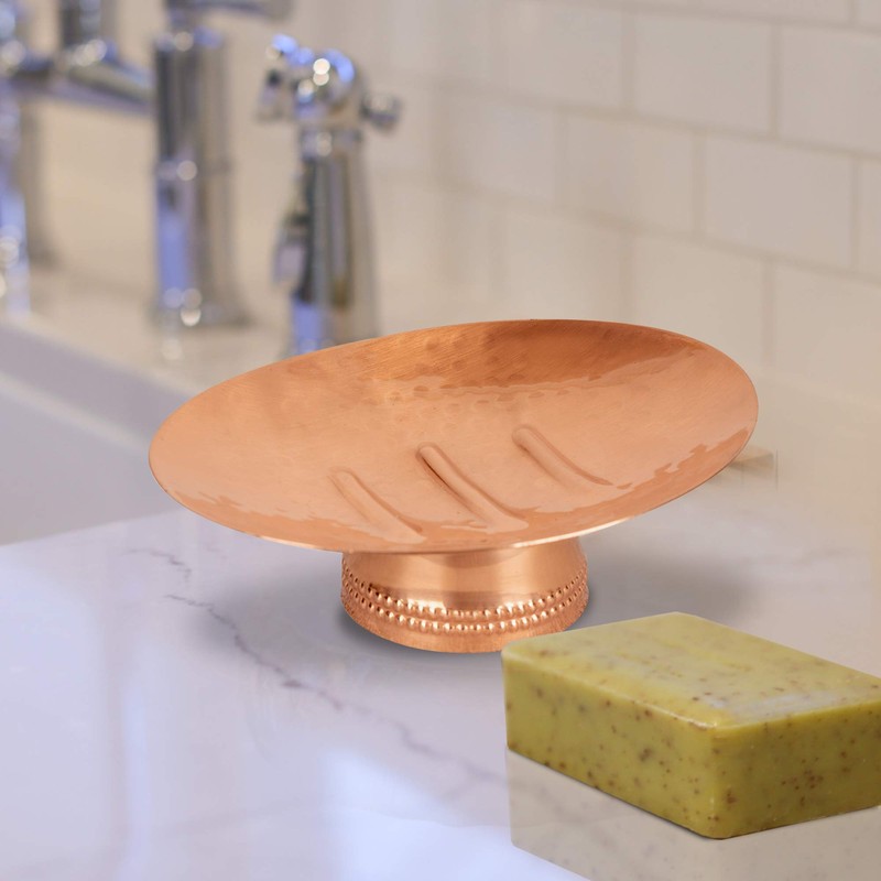nu steel Copper Hudson Collection Dish, Sink Bar Soap Holder