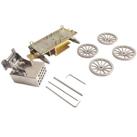 FEIXIA -P16D Ancient Wagon Model Multi-Tube Multi-Hole Traction Turret 360 Degree Rotation All-Metal Structure Creative Carriage Tractor Model