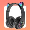 Cat Ear Bluetooth Headset Cute Stereo Adjustable Rechargeable Wireless Music