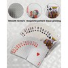 YIMINGOUFEI Foil Plastic Waterproof Poker Cards, Magic Game Playing Deck